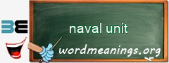 WordMeaning blackboard for naval unit